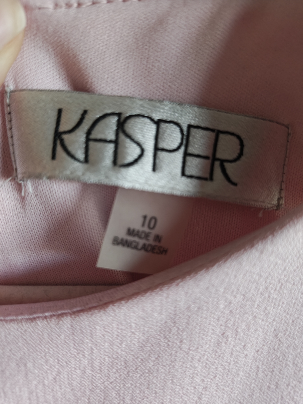 Kasper Soft Pink Sleeveless Midi Sheath Dress - Picture 4 of 4